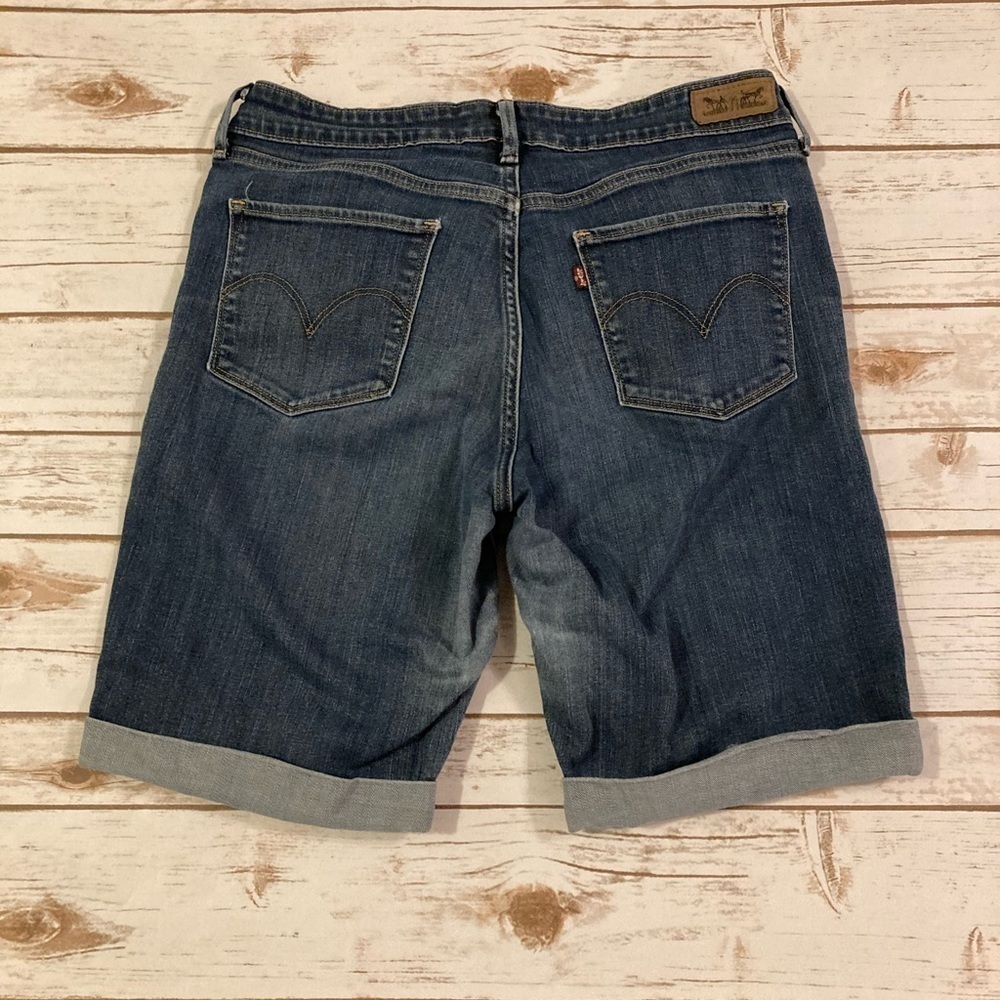 Levi’s Denim Rolled Sewn Cuffed Jean Sheorts 10 - Picture 7 of 10